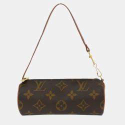Pre Owned Louis Vuitton Monogram Papillon Attached Pouch Bag
