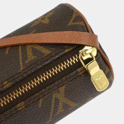 Pre Owned Louis Vuitton Monogram Papillon Attached Pouch Bag