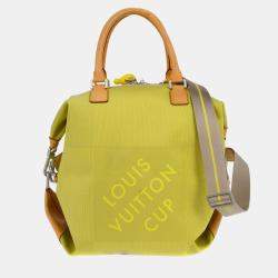 Pre Owned Louis Vuitton Yellow Damier Geant LV Cup America Cube