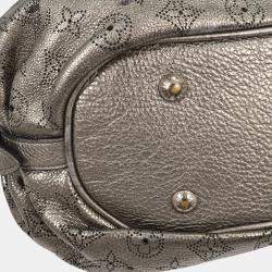 Pre Owned Louis Vuitton Silver Mahina XS Shoulder Bag