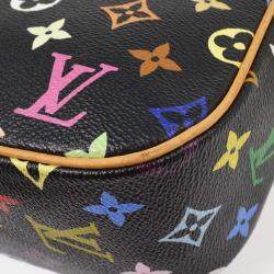 Pre Owned Louis Vuitton Black Multicolor Sologne Shoulder Bag