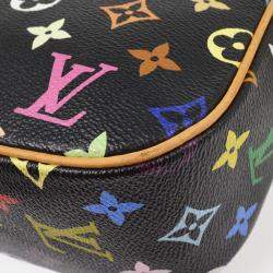 Pre Owned Louis Vuitton Black Multicolor Sologne Shoulder Bag