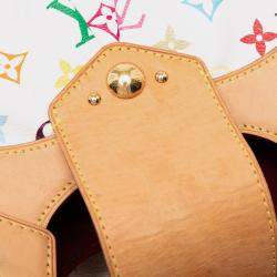 Pre Owned Louis Vuitton White Monogram Multicolore Ursula