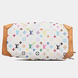 Pre Owned Louis Vuitton White Monogram Multicolore Ursula