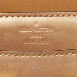 Pre Owned Louis Vuitton Beige Patent Leather Chain Louise MM Bag