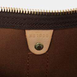 Pre Owned Louis Vuitton Brown Monogram Keepall Bandouliere 50