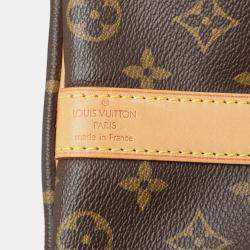 Pre Owned Louis Vuitton Brown Monogram Keepall Bandouliere 50