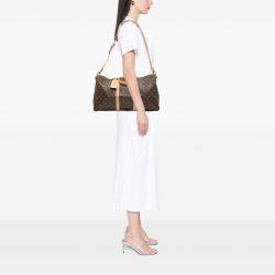 Pre Owned Louis Vuitton Brown Monogram Keepall Bandouliere 50