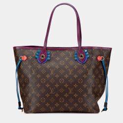 Pre Owned Louis Vuitton Brown Monogram Totem Neo Neverfull MM