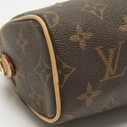 Pre Owned Louis Vuitton Monogram Canvas Nano Speedy Bag