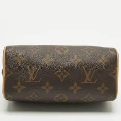 Pre Owned Louis Vuitton Monogram Canvas Nano Speedy Bag
