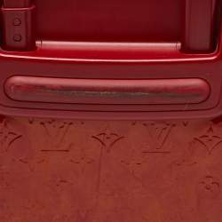 Pre Owned Louis Vuitton Rouge Grenadine Monogram Vernis Pegase 45 Trolley Luggage