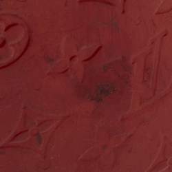 Pre Owned Louis Vuitton Rouge Grenadine Monogram Vernis Pegase 45 Trolley Luggage