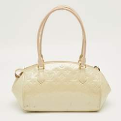 Pre Owned Louis Vuitton Perle Monogram Vernis Sherwood PM Bag