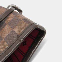 Pre Owned Louis Vuitton Damier Neverfull Mm Tote Bag Brown Ebene