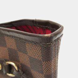 Pre Owned Louis Vuitton Damier Neverfull Mm Tote Bag Brown Ebene