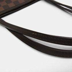 Pre Owned Louis Vuitton Damier Neverfull Mm Tote Bag Brown Ebene