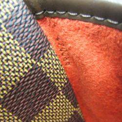 Pre Owned Louis Vuitton Damier Sarria Horizontal Handbag Brown Ebene