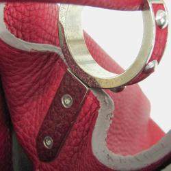 Pre Owned Louis Vuitton Parnassea Capucines Gm Handbag Red Color