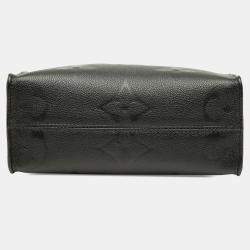 Pre Owned Louis Vuitton Black Monogram Empreinte Onthego PM