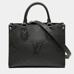 Pre Owned Louis Vuitton Black Monogram Empreinte Onthego PM