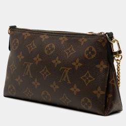 Pre Owned Louis Vuitton Brown Monogram Pallas Clutch