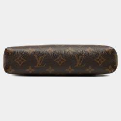 Pre Owned Louis Vuitton Brown Monogram Pallas Clutch