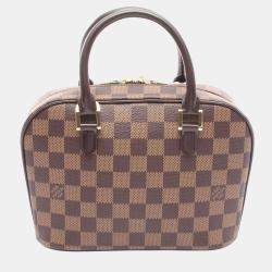 Pre Owned Louis Vuitton Brown Damier Ebene Mini Sarria