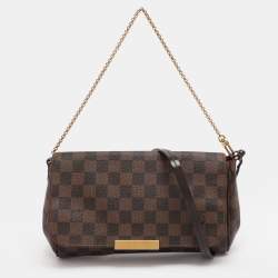 Pre Owned Louis Vuitton Damier Ebene Canvas Favorite MM Bag