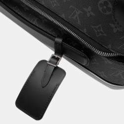Pre Owned Louis Vuitton Black Monogram Eclipse Horizon 55