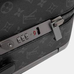 Pre Owned Louis Vuitton Black Monogram Eclipse Horizon 55