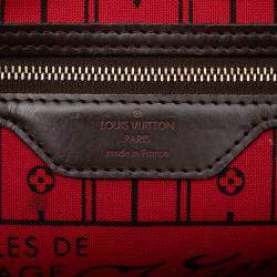 Pre Owned Louis Vuitton Brown Damier Ebene Neverfull MM