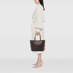 Pre Owned Louis Vuitton Brown Damier Ebene Neverfull MM