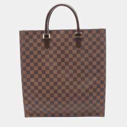 Pre Owned Louis Vuitton Brown Damier Ebene Sac Plat
