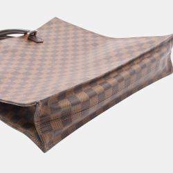 Pre Owned Louis Vuitton Brown Damier Ebene Sac Plat