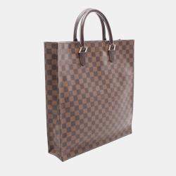 Pre Owned Louis Vuitton Brown Damier Ebene Sac Plat