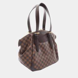 Pre Owned Louis Vuitton Brown Damier Ebene Verona MM