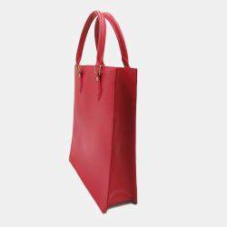 Pre Owned Louis Vuitton Red Epi Sac Plat PM