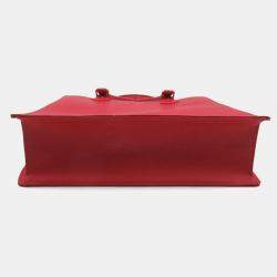 Pre Owned Louis Vuitton Red Epi Sac Plat PM