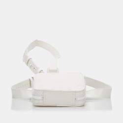 Pre Owned Louis Vuitton White Monogram Taurillon Utility Side 