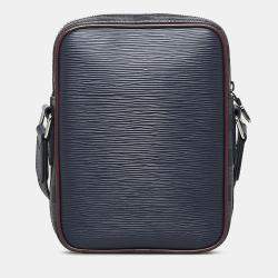 Pre Owned Louis Vuitton Black Epi Damier Graphite Danube Slim