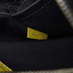 Pre Owned Louis Vuitton Black Epi Damier Graphite Danube Slim