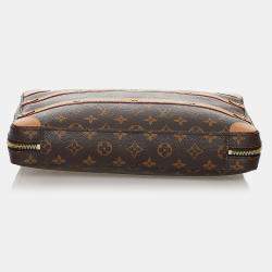 Pre Owned Louis Vuitton Brown Monogram Soft Trunk Messenger 