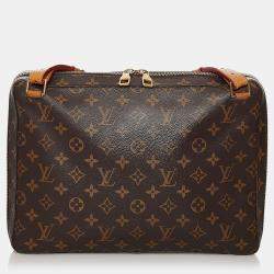 Pre Owned Louis Vuitton Brown Monogram Soft Trunk Messenger 