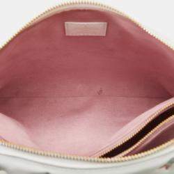 Pre Owned Louis Vuitton White Monogram Garden Coussin PM