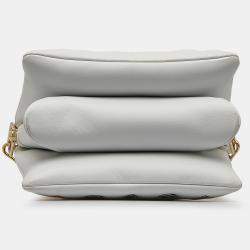 Pre Owned Louis Vuitton White Monogram Garden Coussin PM