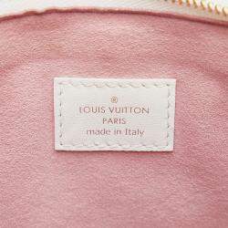 Pre Owned Louis Vuitton White Monogram Garden Coussin PM