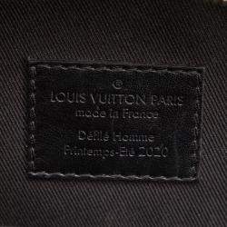 Pre Owned Louis Vuitton Black Brown Monogram Tuffetage Vertical Soft Trunk