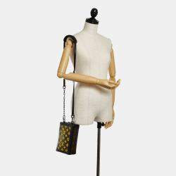 Pre Owned Louis Vuitton Black Brown Monogram Tuffetage Vertical Soft Trunk
