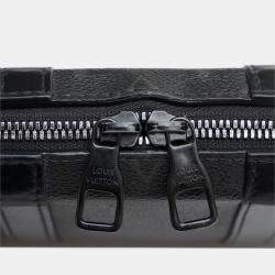 Pre Owned Louis Vuitton Black Monogram Eclipse Soft Trunk Wallet Crossbody